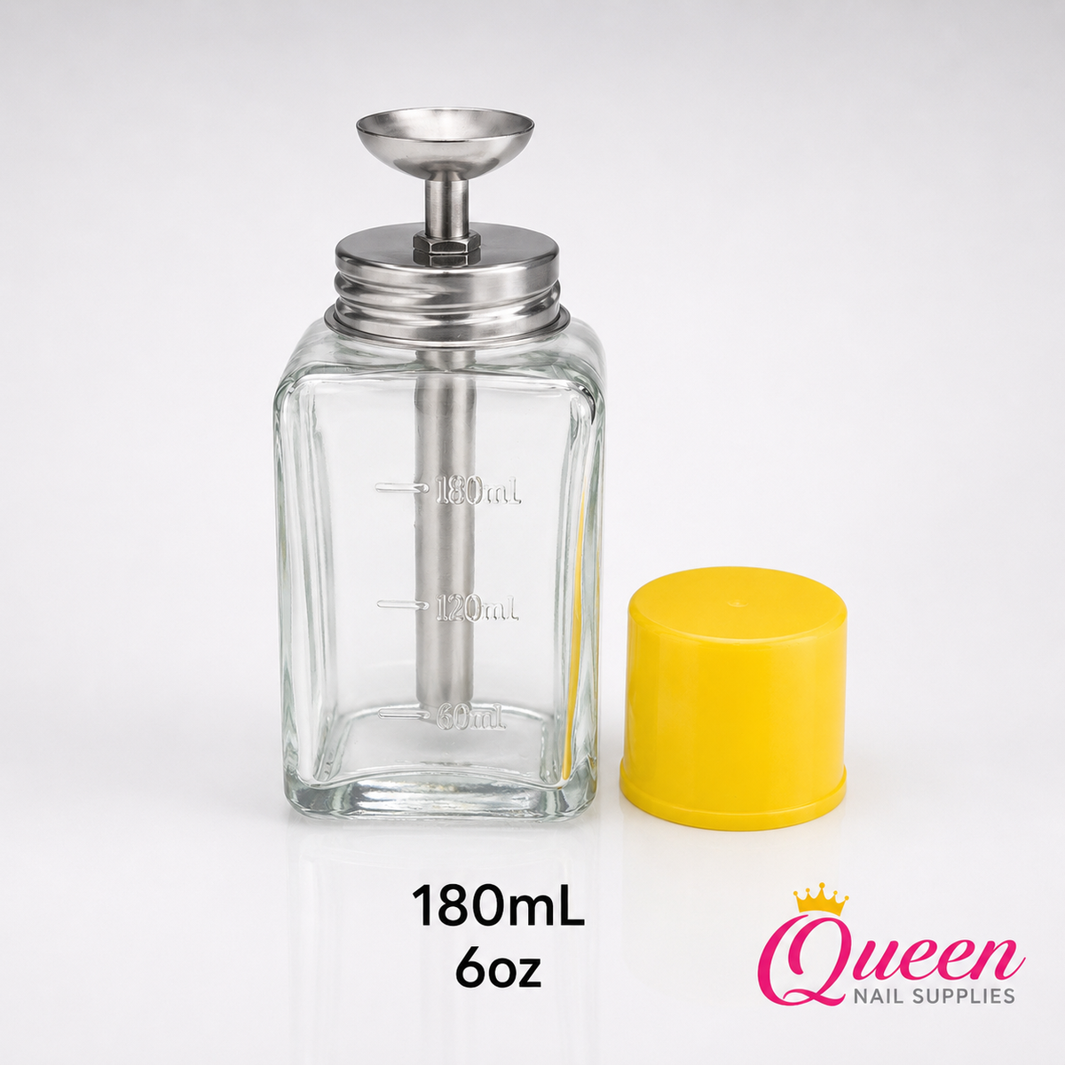 6oz Glass Liquid Pump Dispenser