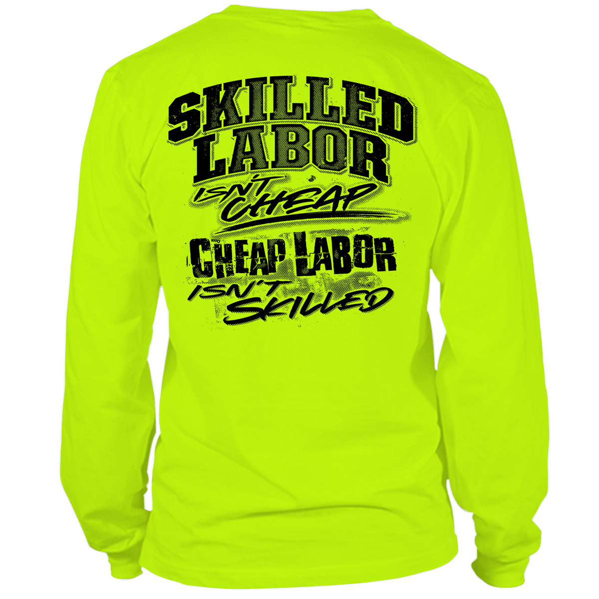 Skilled Labor Long-Sleeve Hi-Vis T-Shirt
