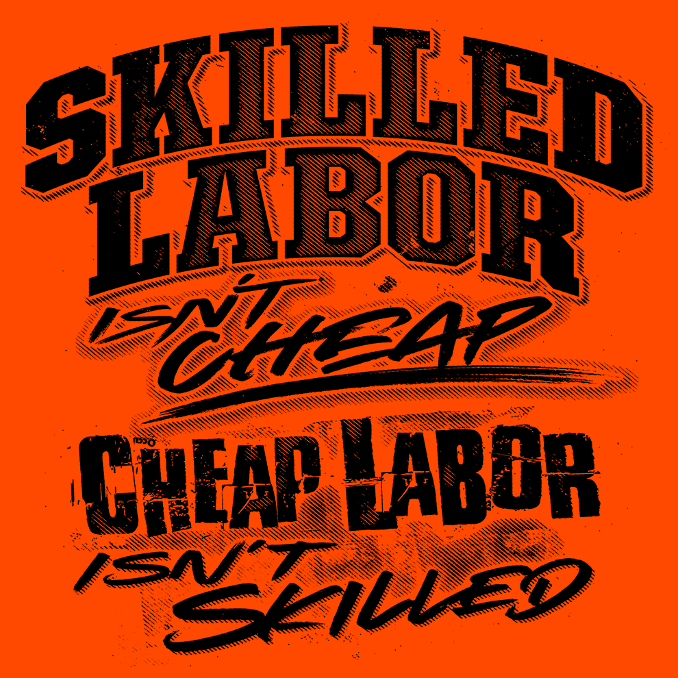 Skilled Labor Long-Sleeve Hi-Vis T-Shirt