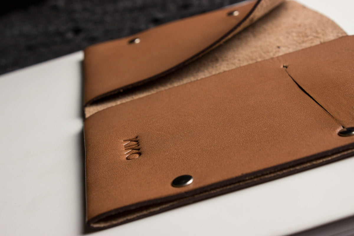 Unstitched Vegetable-Tanned Twofold Wallet