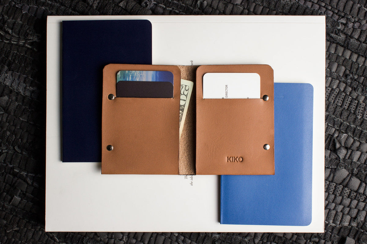 Unstitched Vegetable-Tanned Twofold Wallet