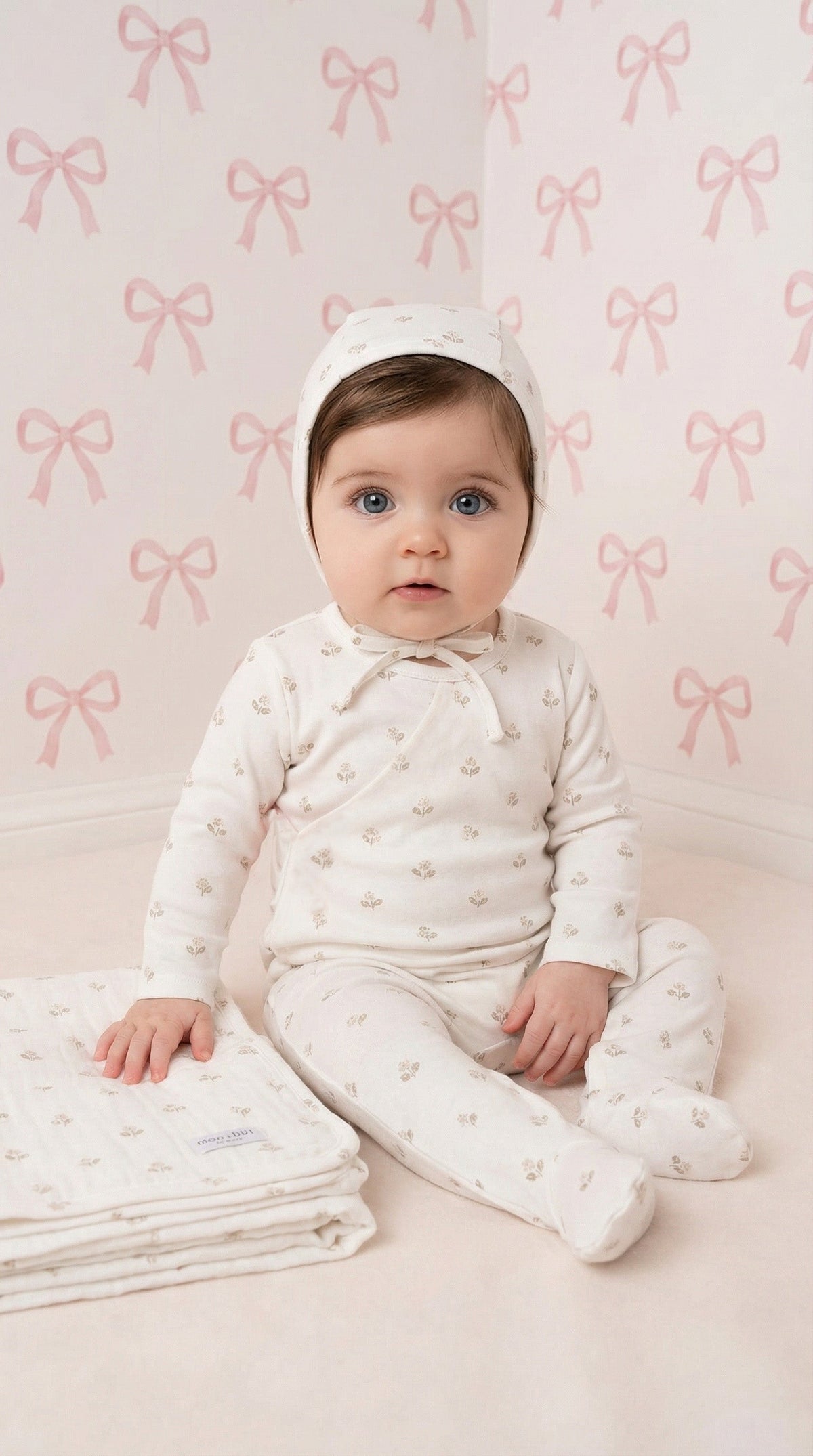 Floral Print Footie - Cotton