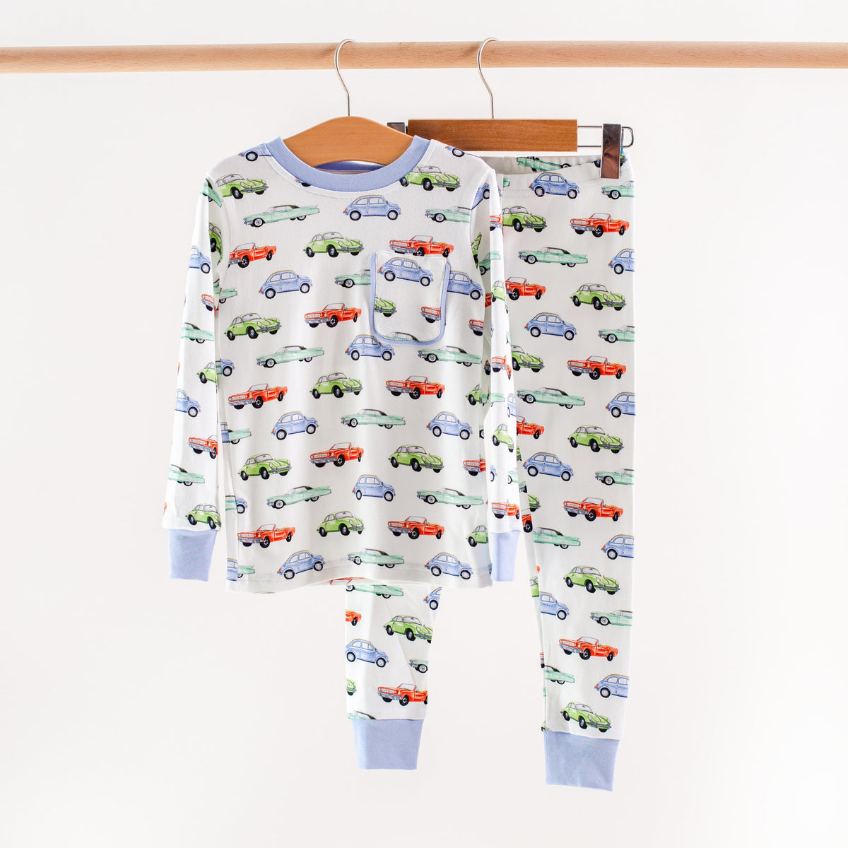 Vintage Road Trip Organic Cotton Pajamas for Kids