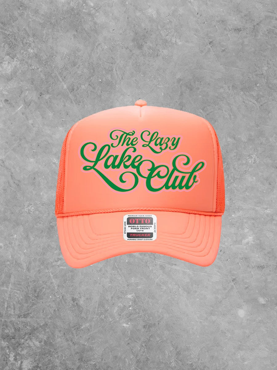 Underground OG: Lazy Lake Days Club, Green & Pink Summer Trucker Hat
