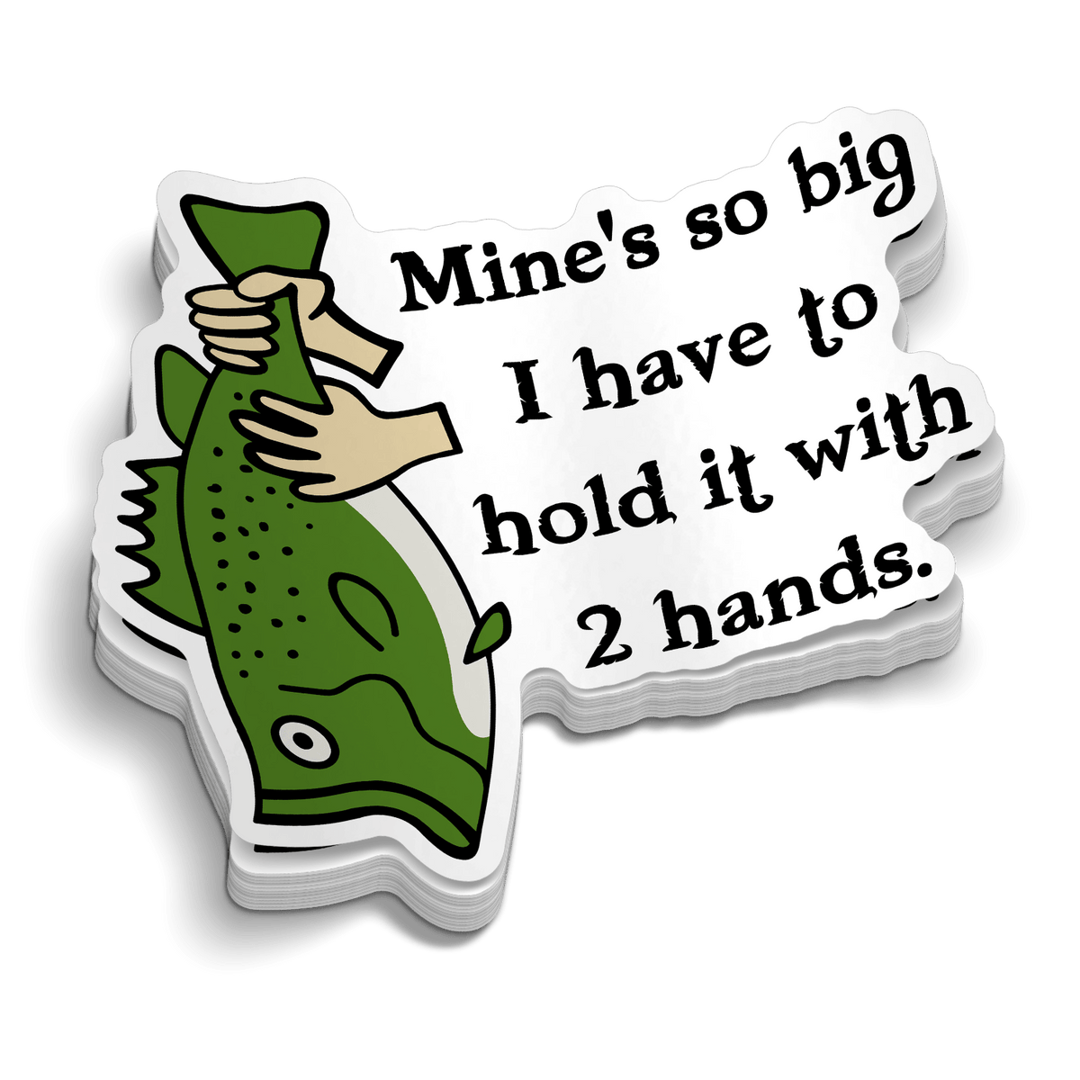 Two Hands Hard Hat Decal