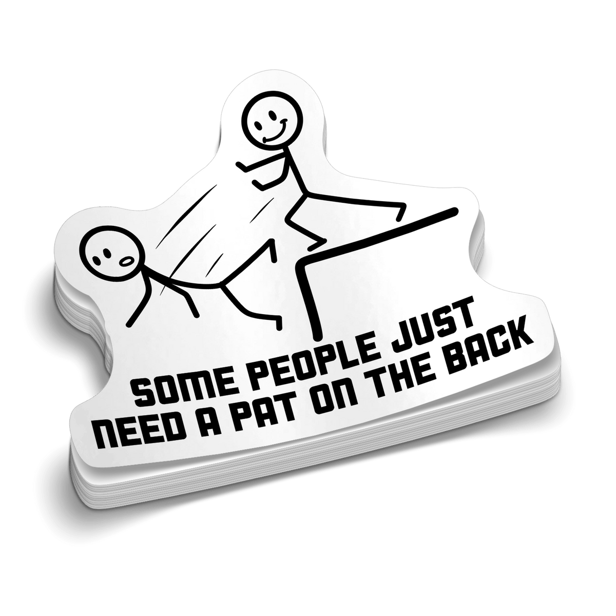 Pat on the Back Hard Hat Decal