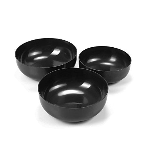 Sumeet Aluminium 3-Piece Hard-Anodised Tasra Set (Sizes 10, 11 and 12, Black)