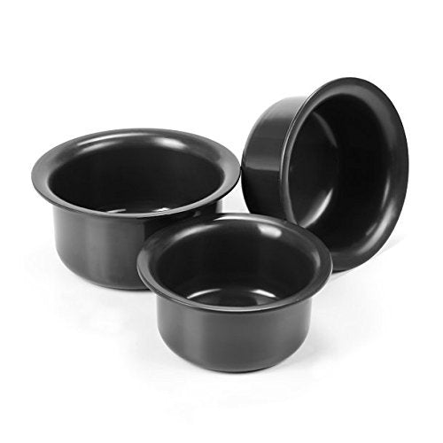 Sumeet Aluminium 3-Piece Hard Anodised Tope Set, Sizes No. 11, No. 12, No. 13, 1.4 L, 1.8 L, 2.3 L, Anodized