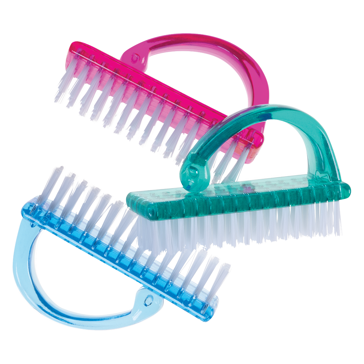 Manicure Brush - Translucent Firm Brush with Loop