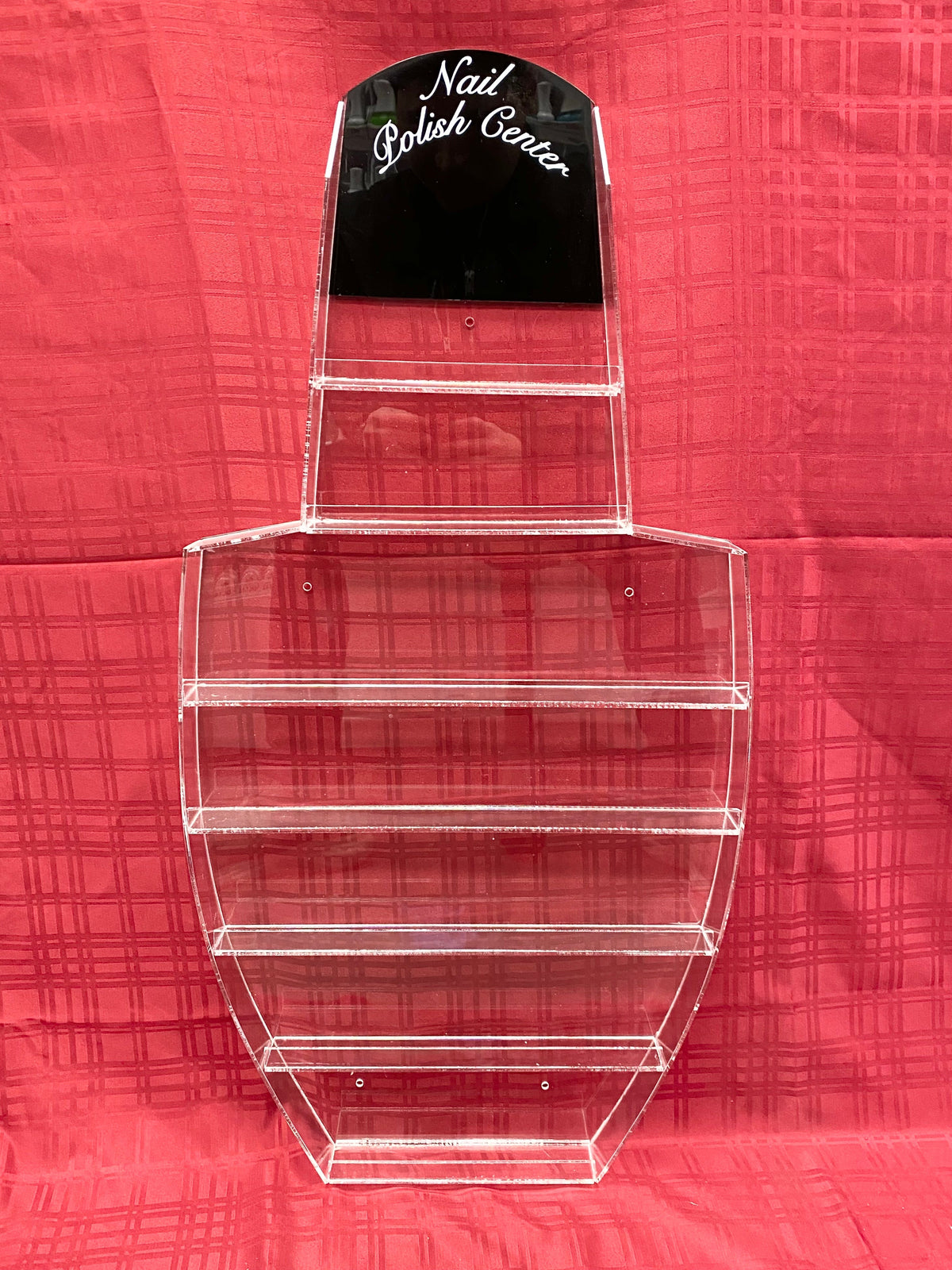 Polish Wall Rack - Acrylic Display - 57 Bottles (Bottle-Shaped)