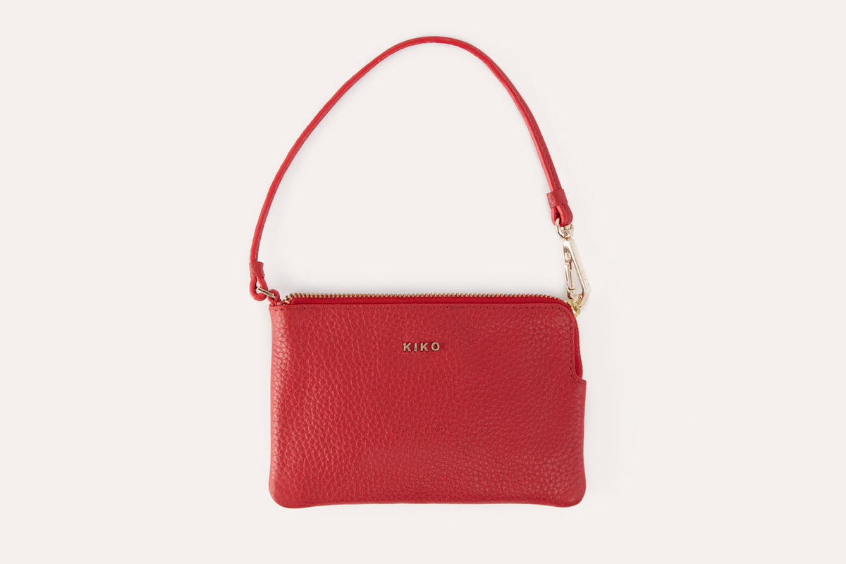 Small Pebble Leather Wristlet