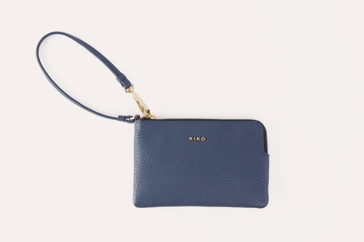 Small Pebble Leather Wristlet
