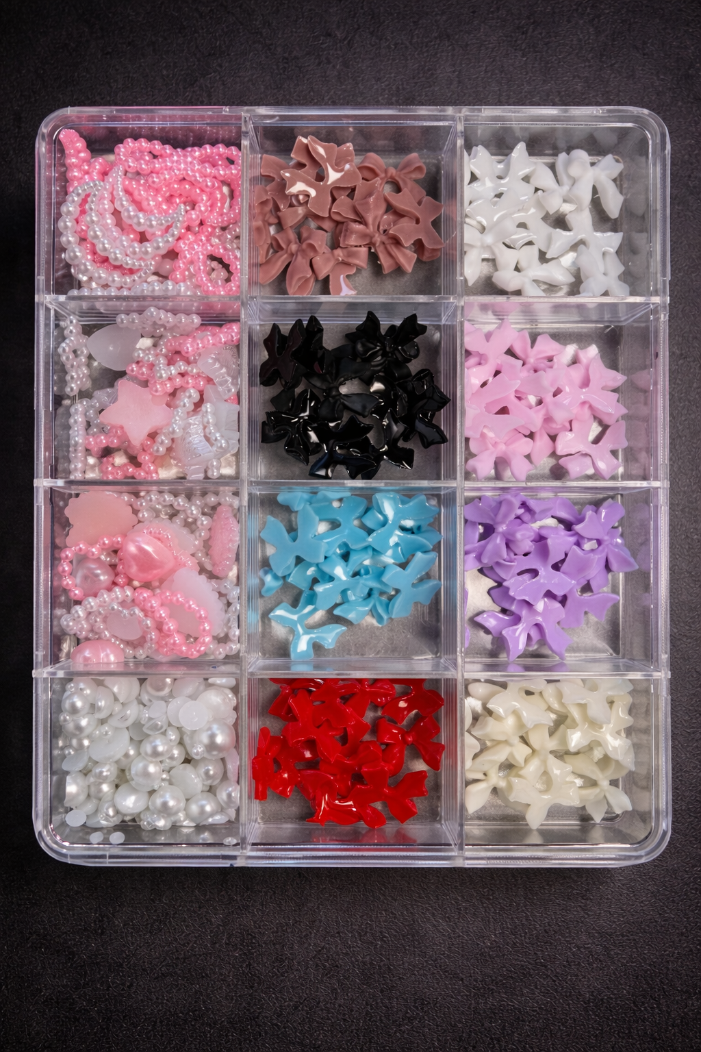Assorted 3D Bow Charms for Nail Art
