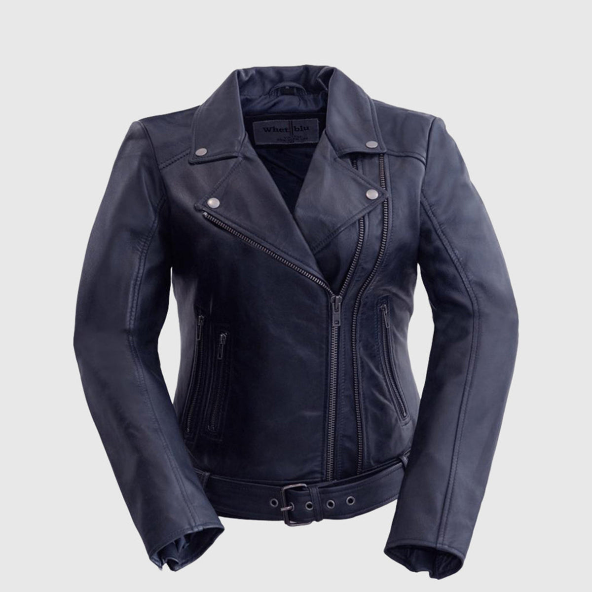 Adeline Women's Lambskin Asymmetrical Jacket