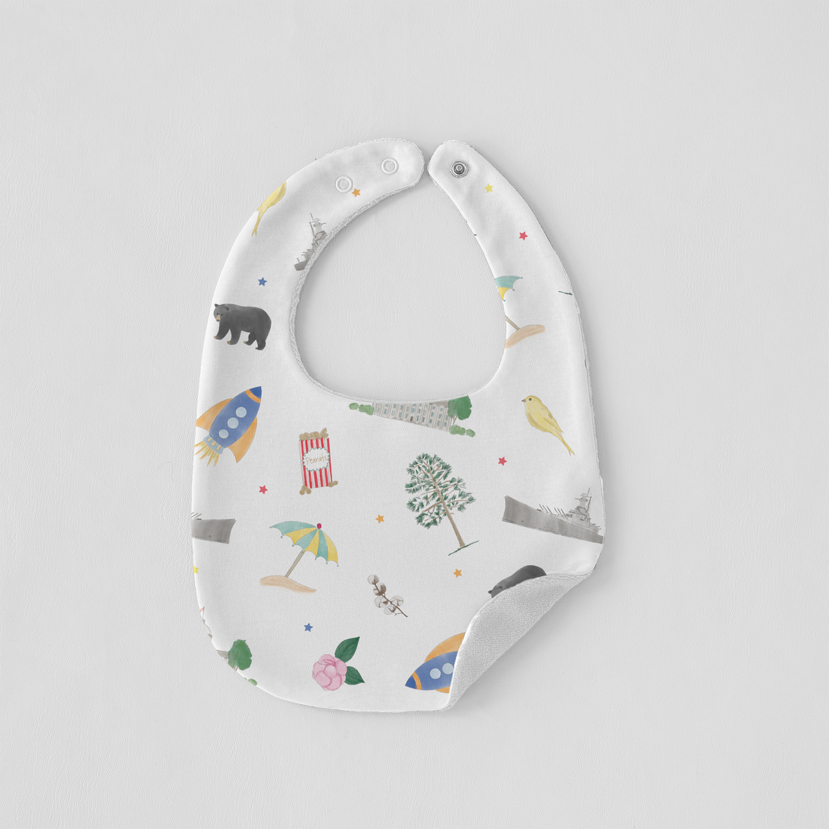 Alabama Kids Organic Cotton Bib for Babies