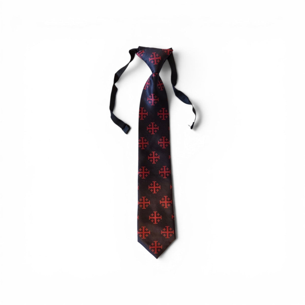Boys' Red Jerusalem Cross Necktie