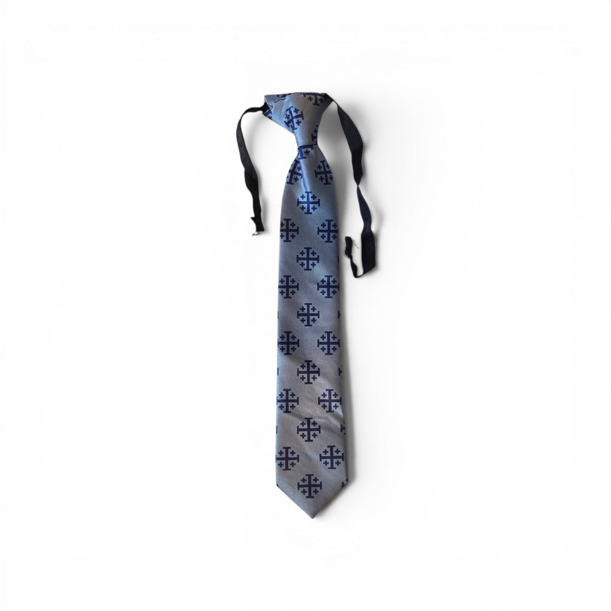Boys' Blue Jerusalem Cross Necktie