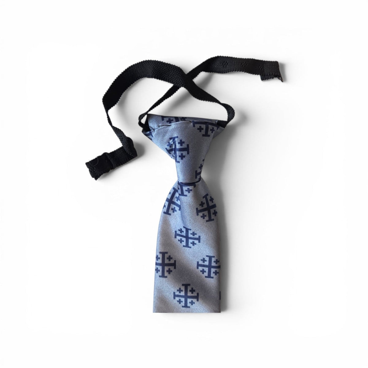 Boys' Blue Jerusalem Cross Necktie