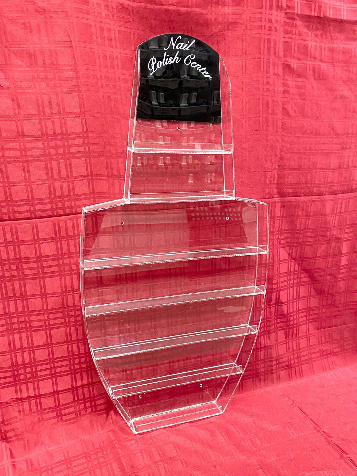 Polish Wall Rack - Acrylic Display - 57 Bottles (Bottle-Shaped)