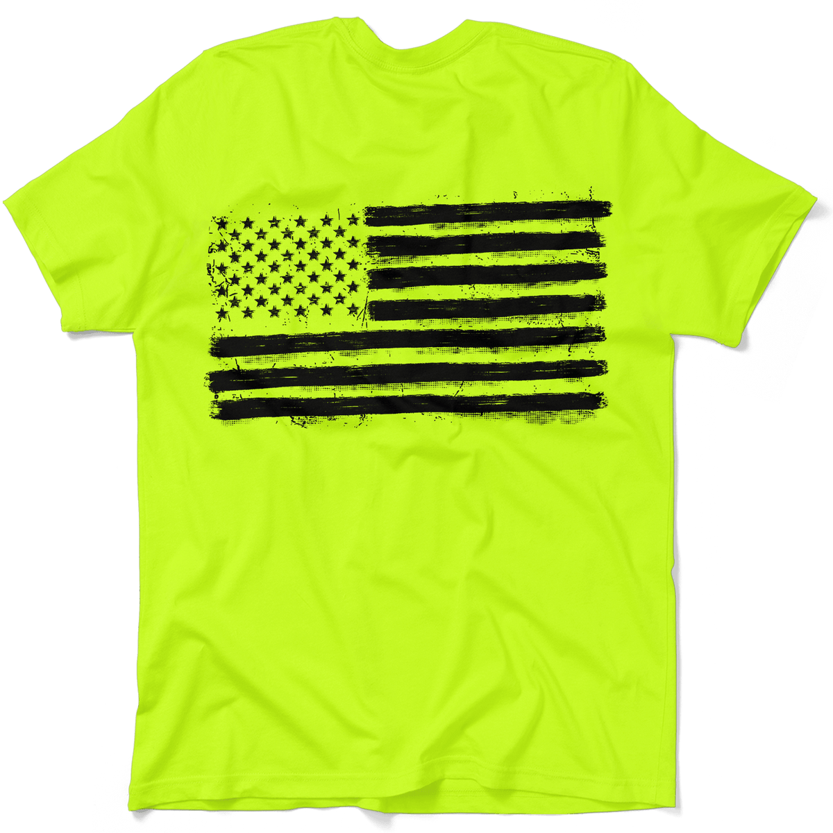Old Glory Safety Yellow Hi-Vis T-Shirt