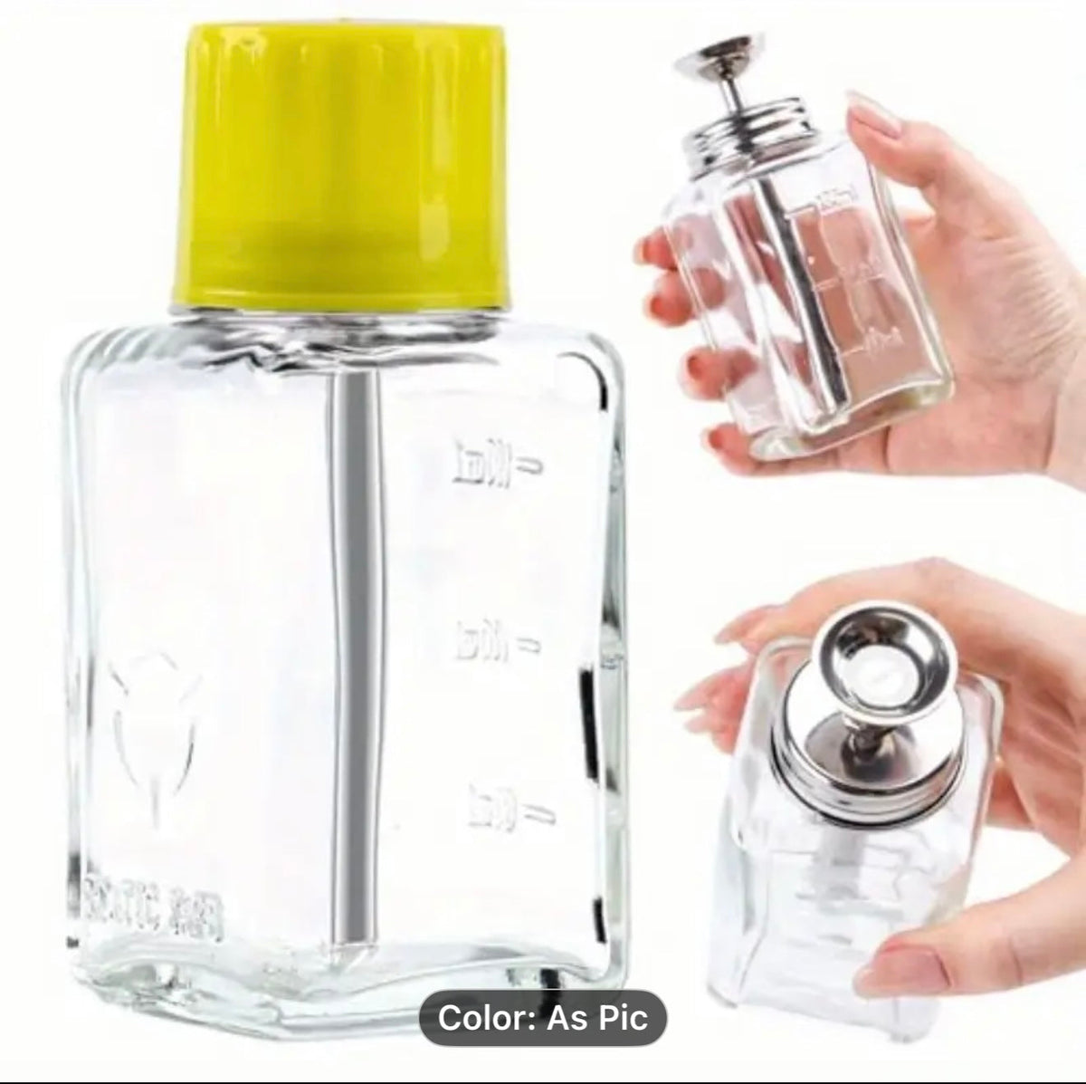 6oz Glass Liquid Pump Dispenser