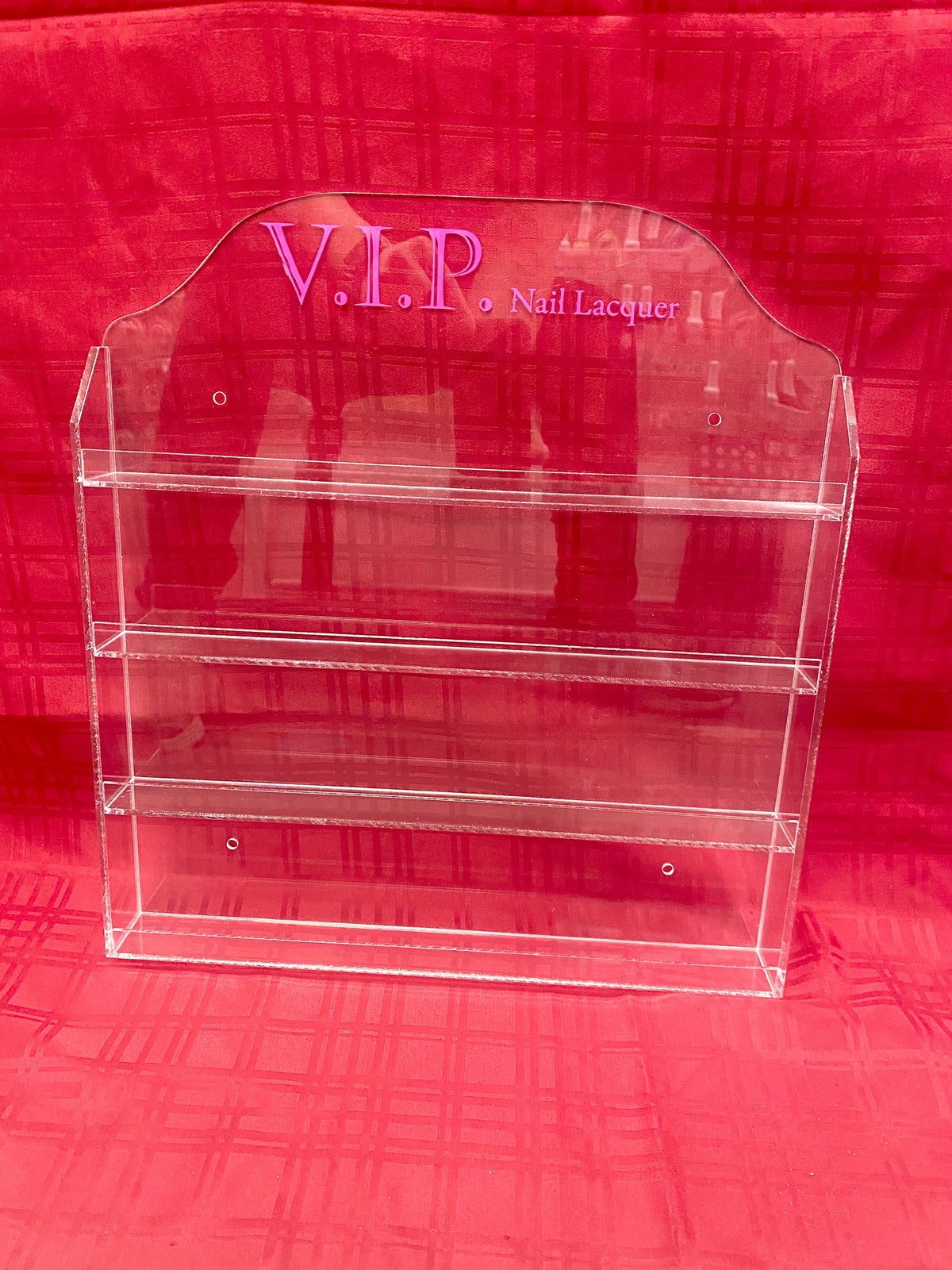 Polish Wall Rack - Acrylic Display - 40 Bottle (With Header)