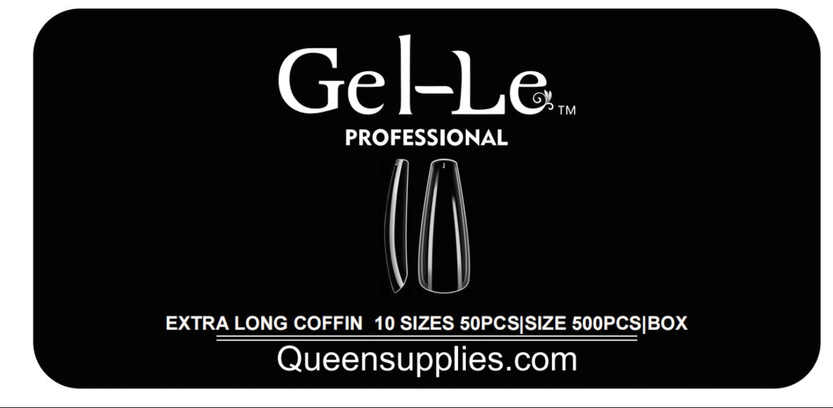 Gel-Le Coffin Extra-Long Full Coverage Tips