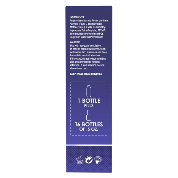 AmericaNails - No-Cleanse Gel Polish Top Coat | Glossy Finish, 8 oz