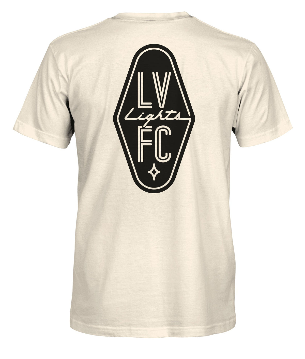 Las Vegas Lights Big Logo Heavyweight Cotton T-Shirt - Natural