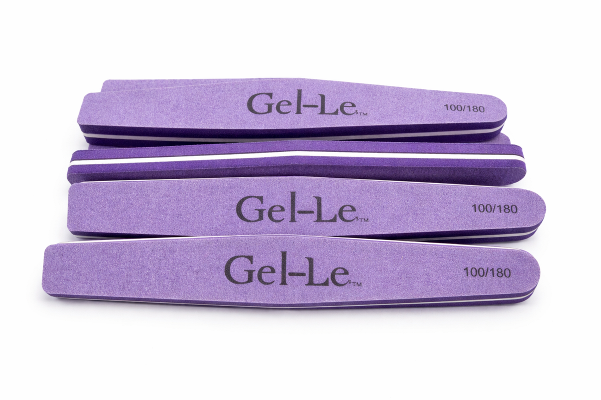 Gel-Le Taper Sponge File (100/180), 10-Piece Pack