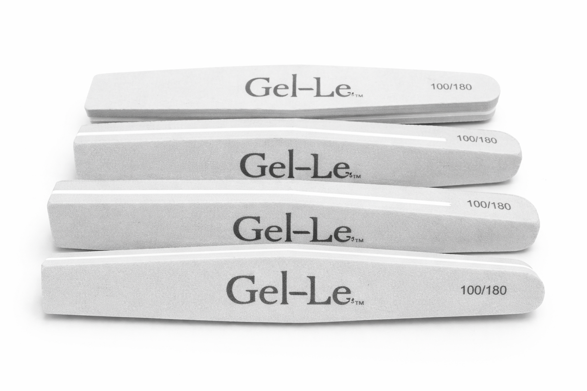 Gel-Le Taper Sponge File (100/180), 10-Piece Pack