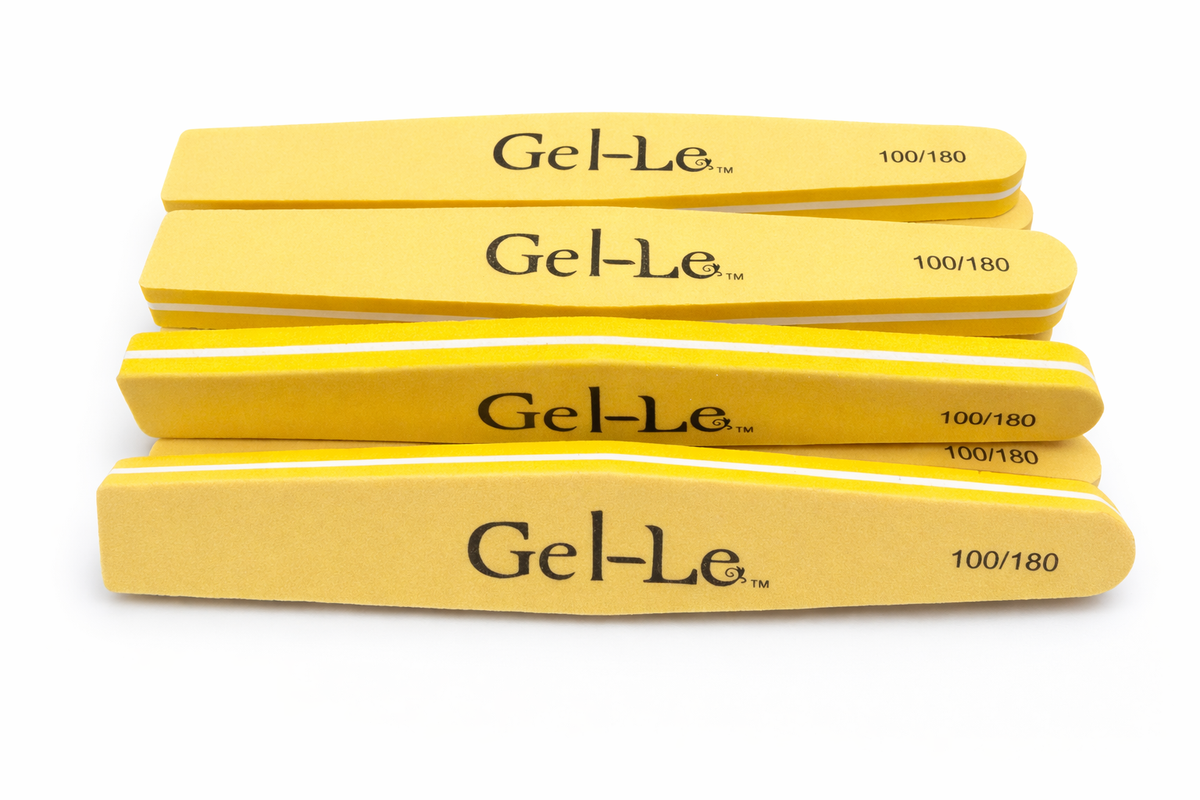 Gel-Le Taper Sponge File (100/180), 10-Piece Pack