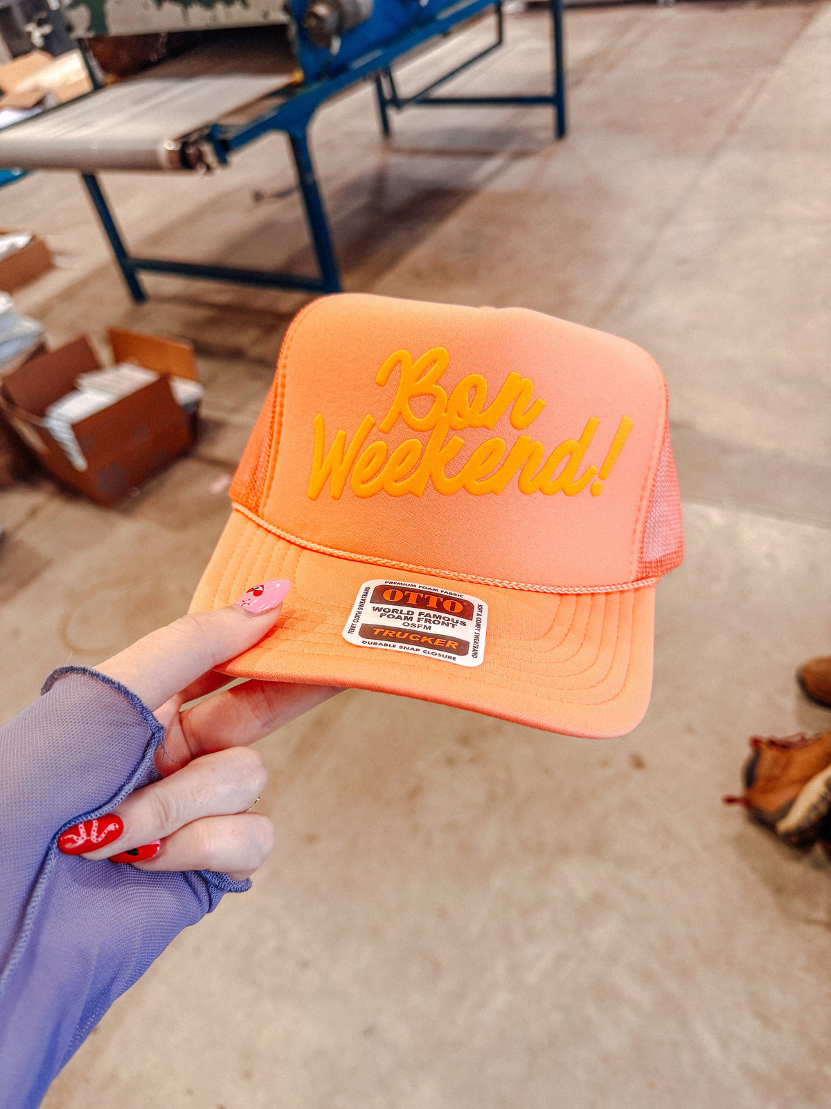 Underground Original Design: Bon Weekend! PUFF Trucker Hat