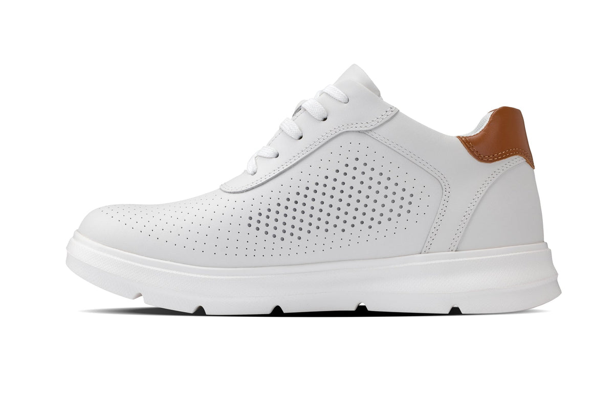 CALTO J1581 2.6-Inch Taller White Lightweight Casual Walkers
