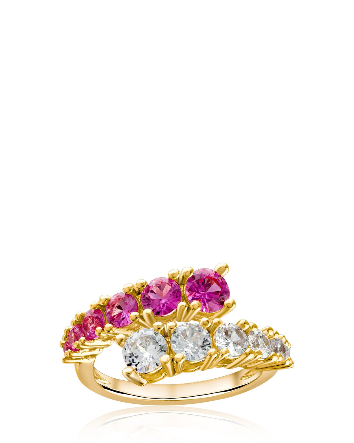 Round CZ Wrap Ring