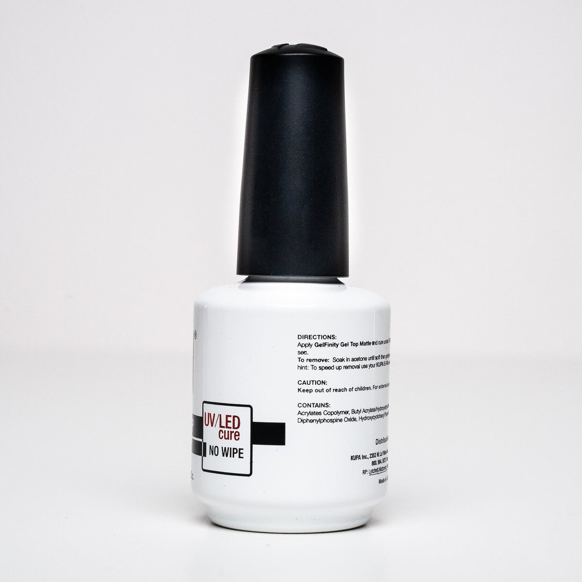 Kupa - GelFinity - Gel Topcoat Matte Finish, 0.5 oz