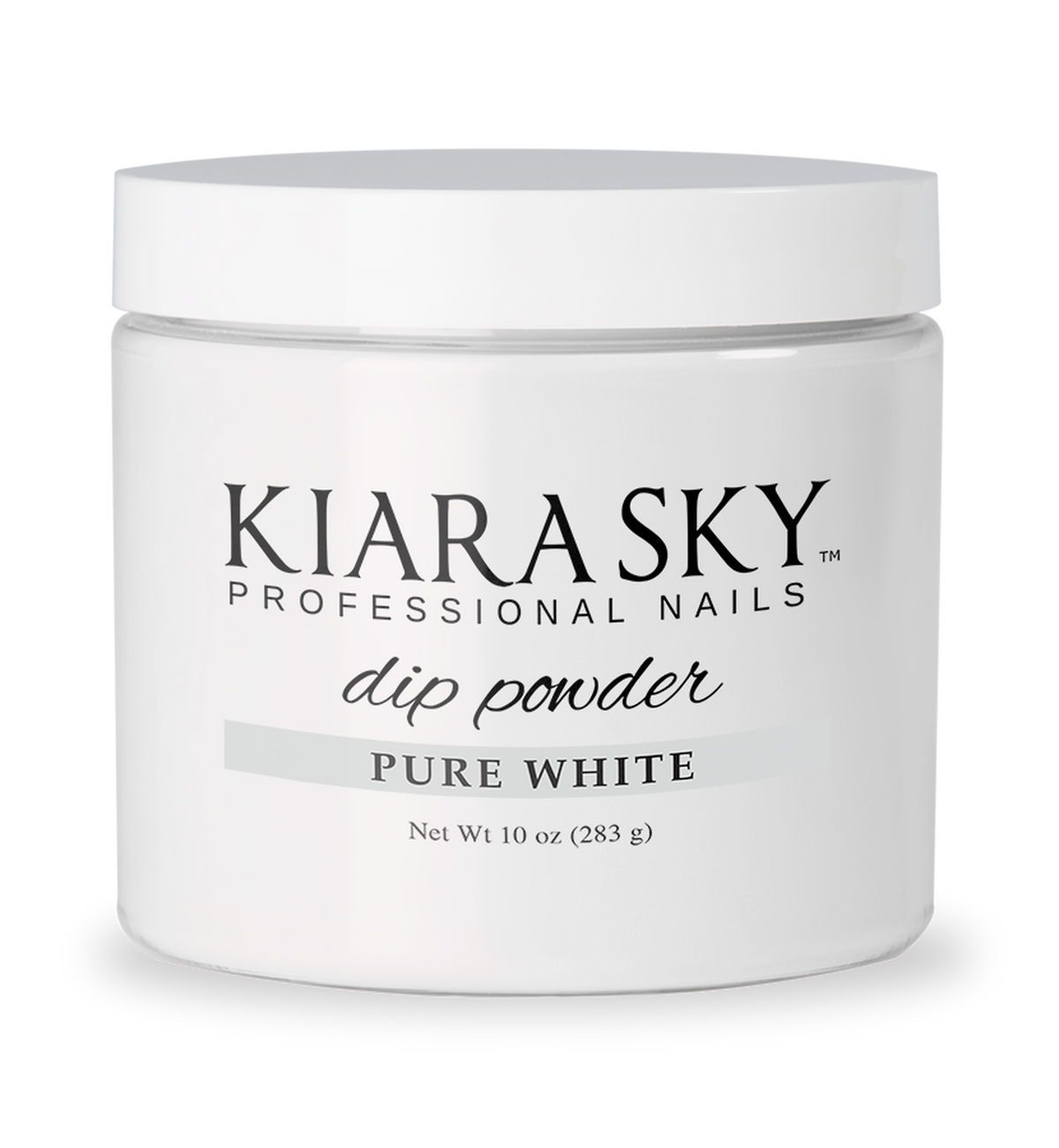 Kiara Sky Dip Powder - 401S Pure White 10 oz (Dip Powder)