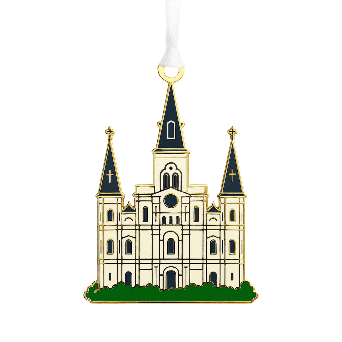 Cathedral Enamel Holiday Ornament
