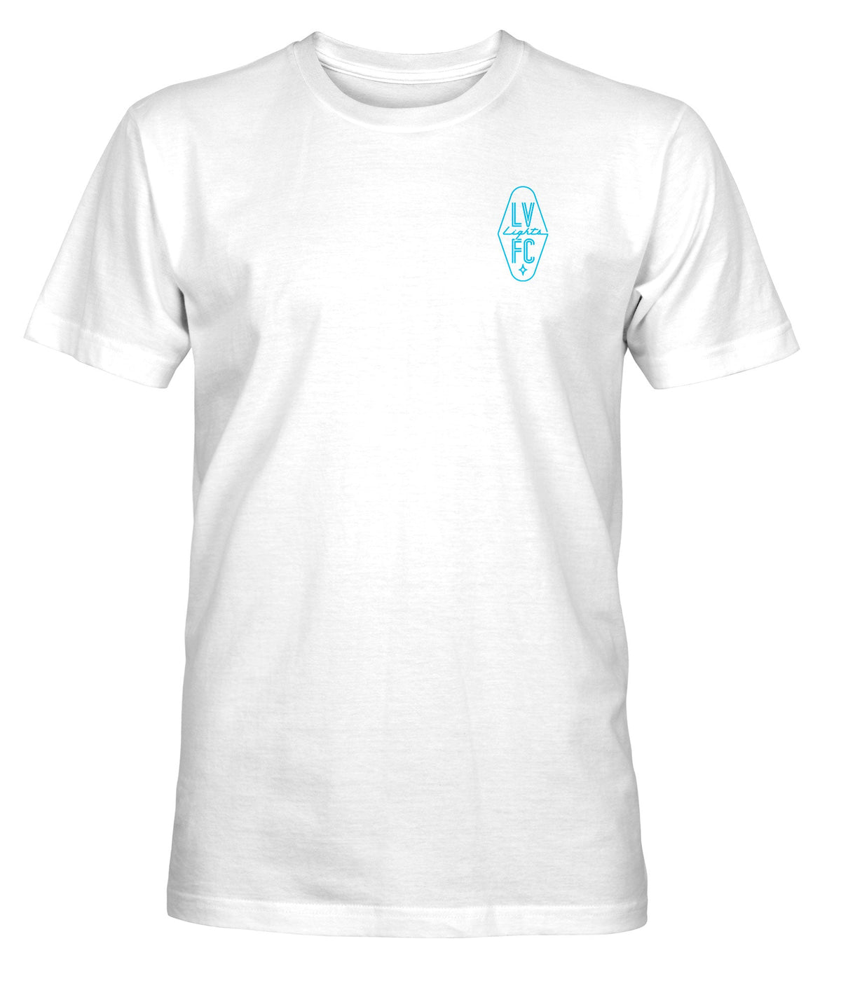 Las Vegas Lights Bar Cotton T-Shirt - White
