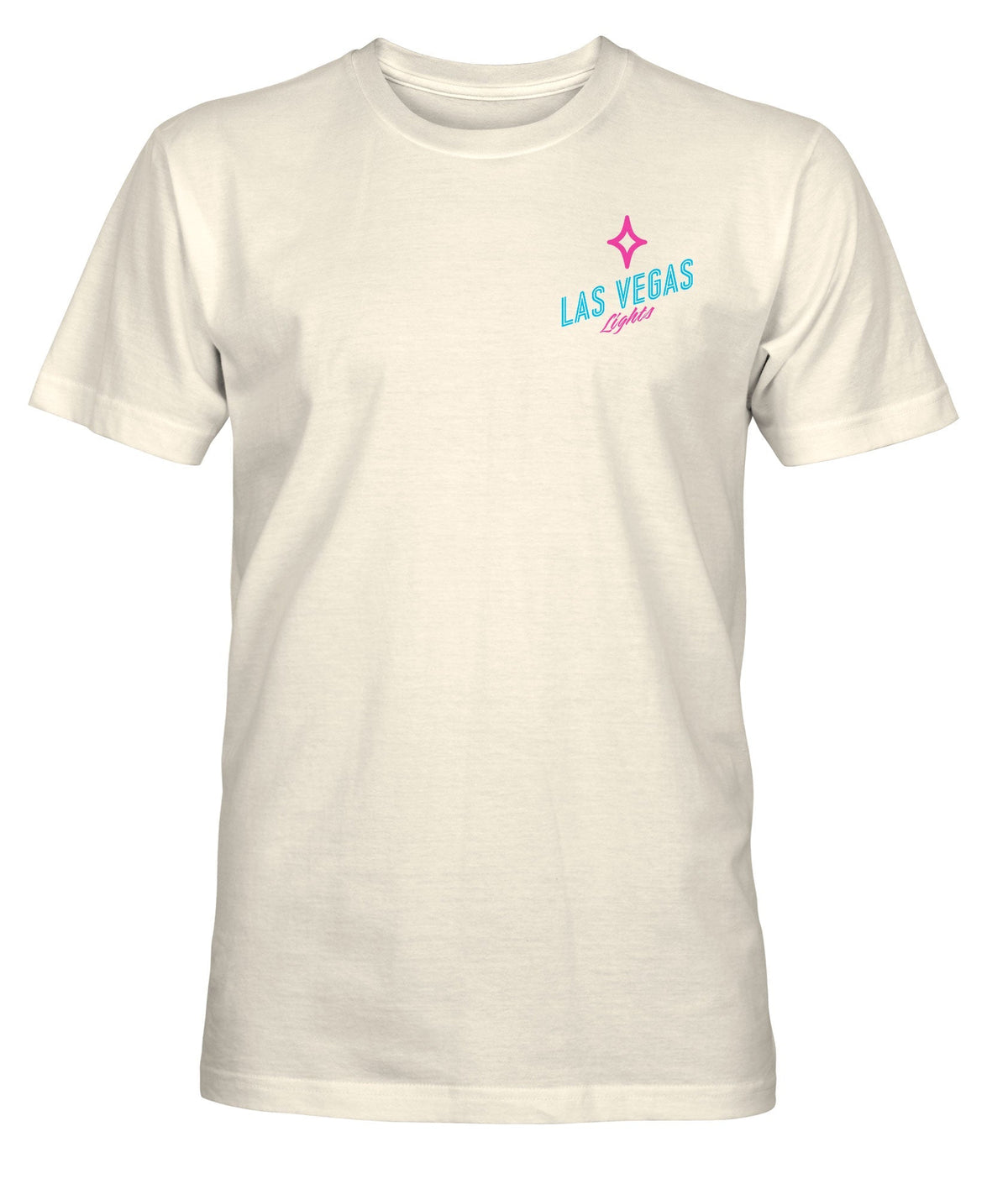 Las Vegas Lights Team Flourish Cotton T-Shirt - Natural