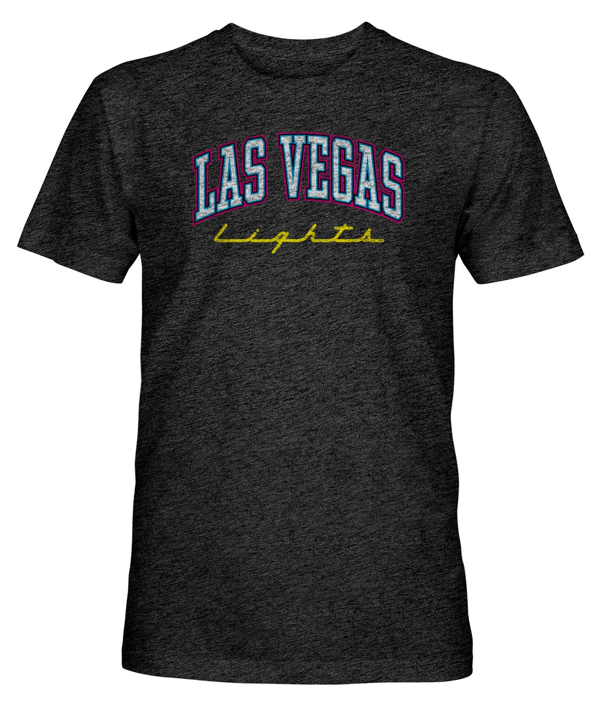 Las Vegas Lights FC Wordmark Vintage Triblend T-Shirt - Black