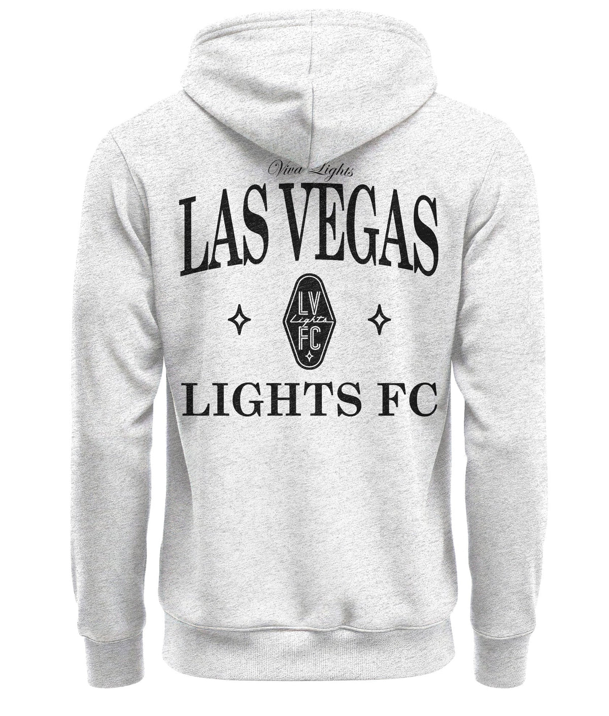 Las Vegas Lights FC Legacy Arched Wordmark Fleece Pullover Hoodie - Oatmeal