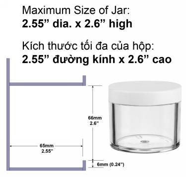 Dip Powder Wall Rack - Acrylic Display - 2oz (64 Jars)