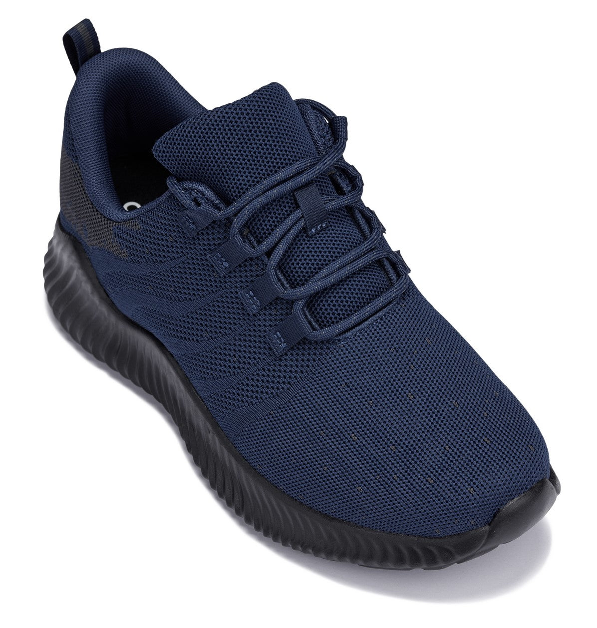 CALTO Q217 Men's Elevator Sneakers – 2.4 Inches Taller (Navy/Grey) – Ultra Lightweight