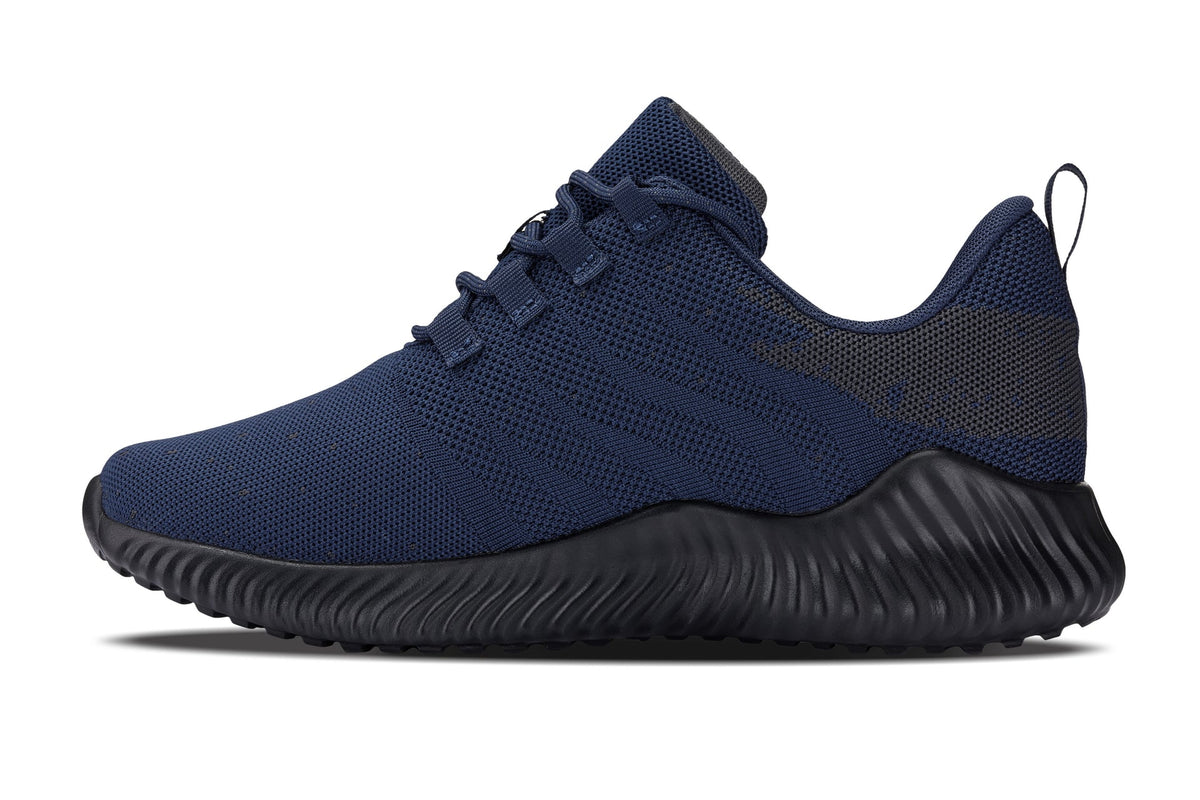 CALTO Q217 Men's Elevator Sneakers – 2.4 Inches Taller (Navy/Grey) – Ultra Lightweight