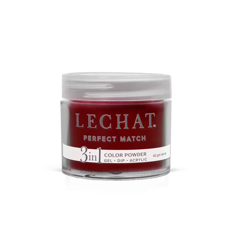 Lechat Perfect Match 3-in-1 Dip/Acrylic Powder - #006 Royal Red, 1.5 oz