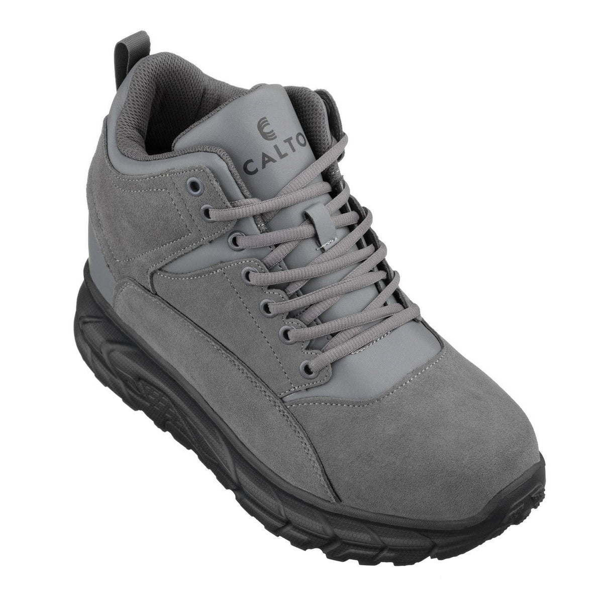 CALTO S22800 4-Inch Taller Grey Hiking Style Boots