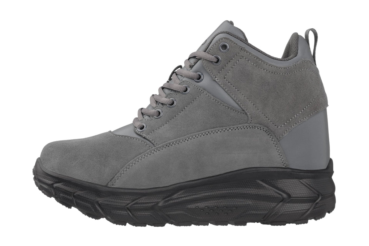 CALTO S22800 4-Inch Taller Grey Hiking Style Boots