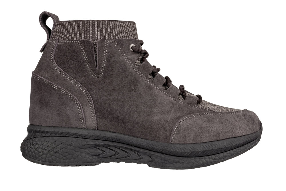 CALTO S23203 3-Inch Taller Dark Brown Sneakers
