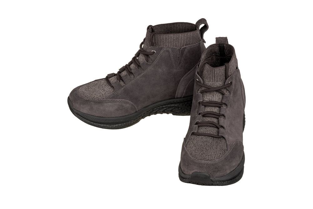 CALTO S23203 3-Inch Taller Dark Brown Sneakers